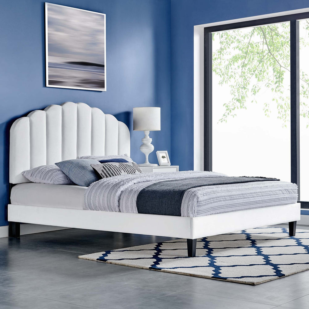 Daisy Performance Velvet Full Platform Bed by Modway