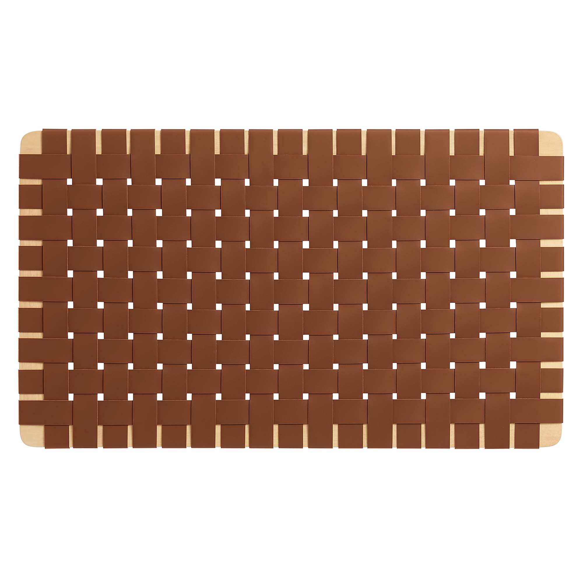 Sparta Weave Wall-Mount Vegan Leather Twin Headboard by Modway
