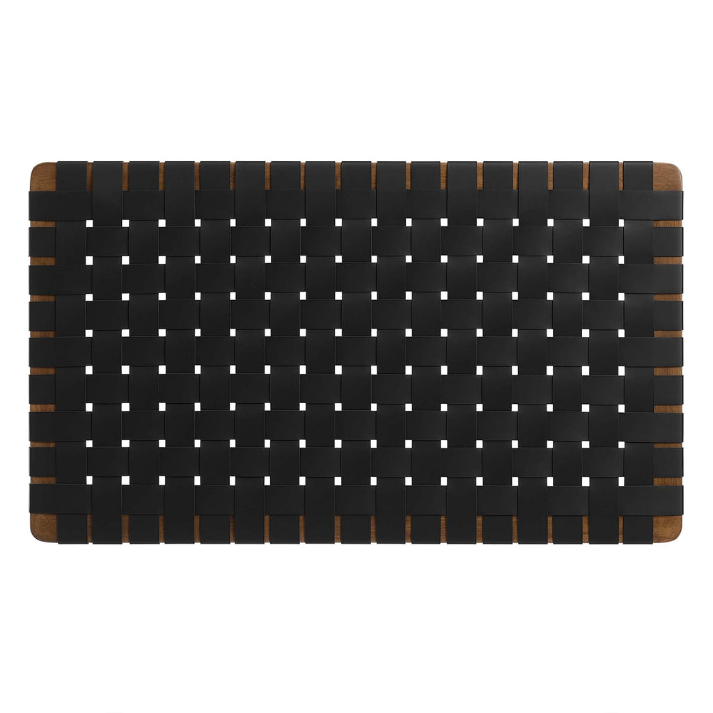 Sparta Weave Wall-Mount Vegan Leather Twin Headboard by Modway