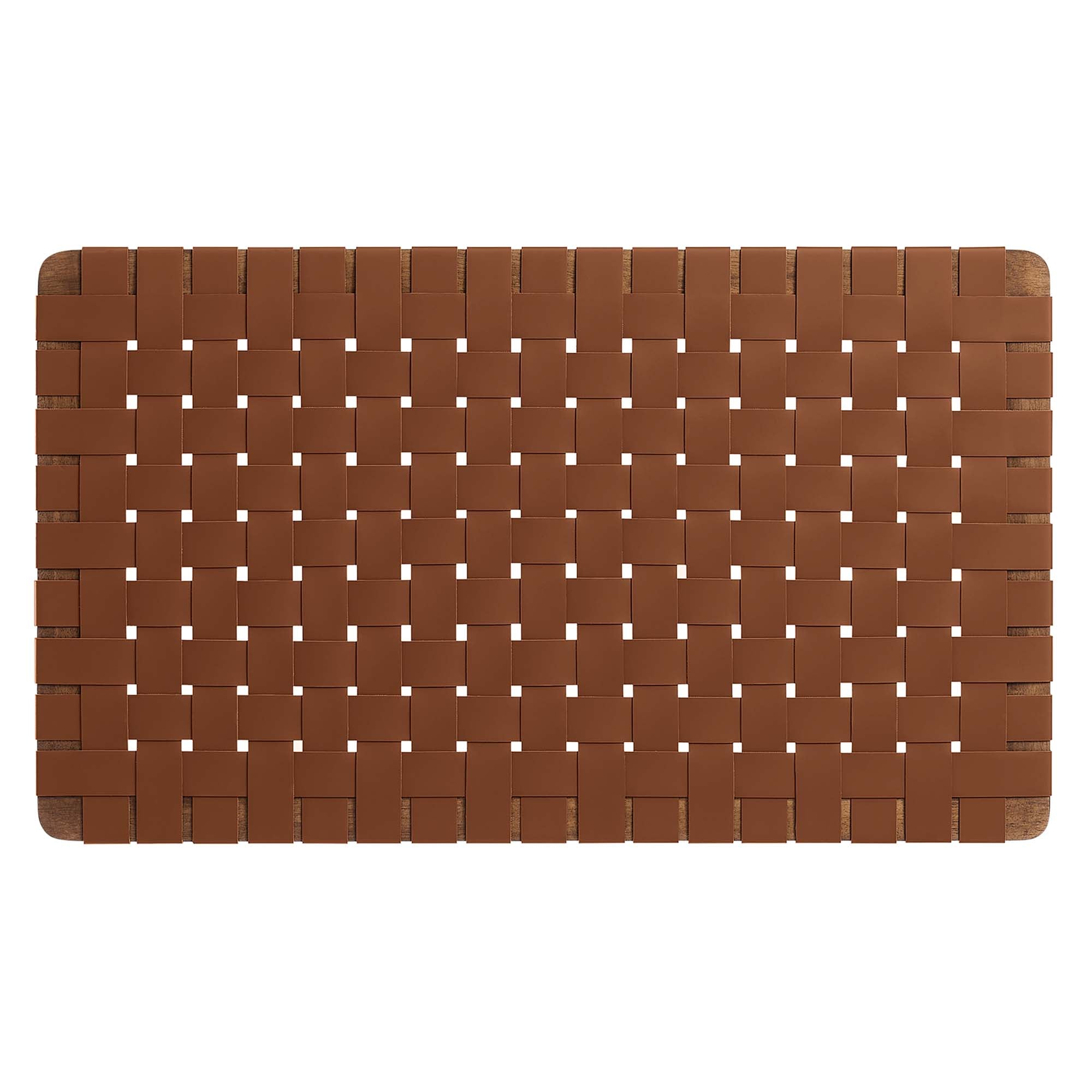 Sparta Weave Wall-Mount Vegan Leather Twin Headboard by Modway