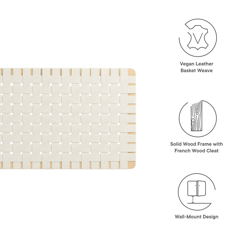 Sparta Weave Vegan Leather Full Headboard by Modway