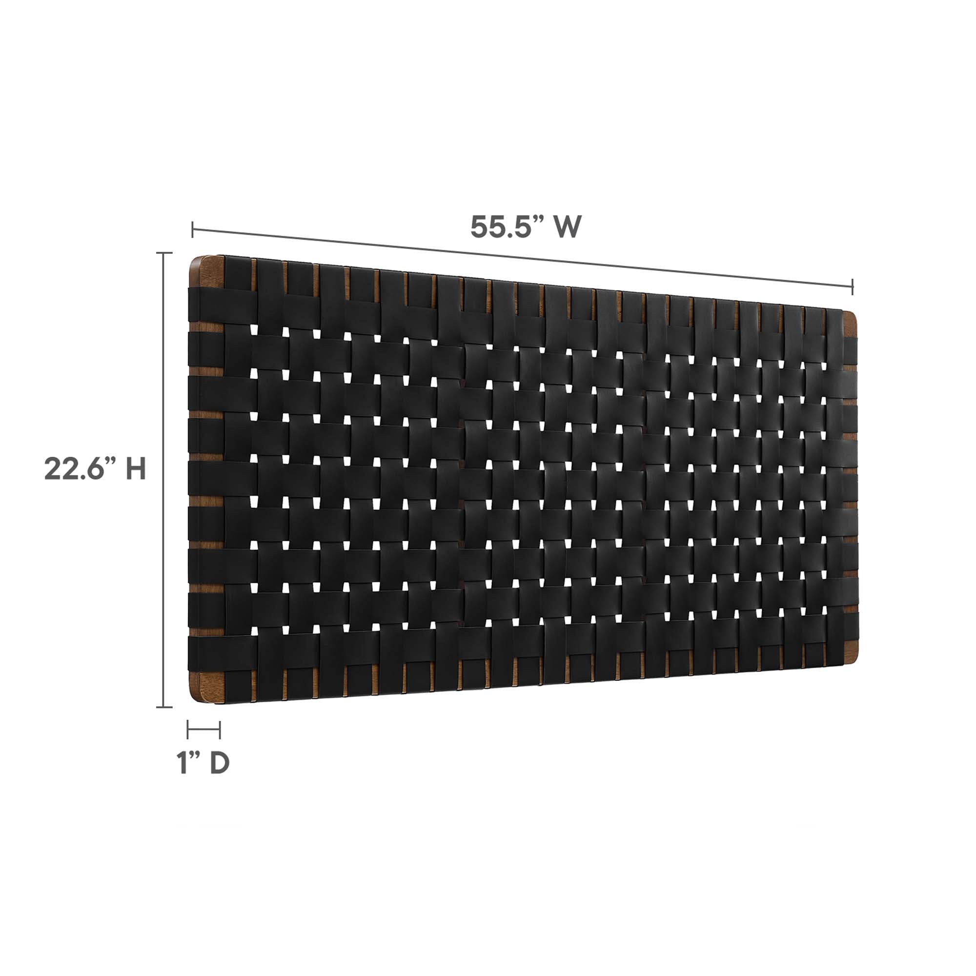 Sparta Weave Vegan Leather Full Headboard by Modway