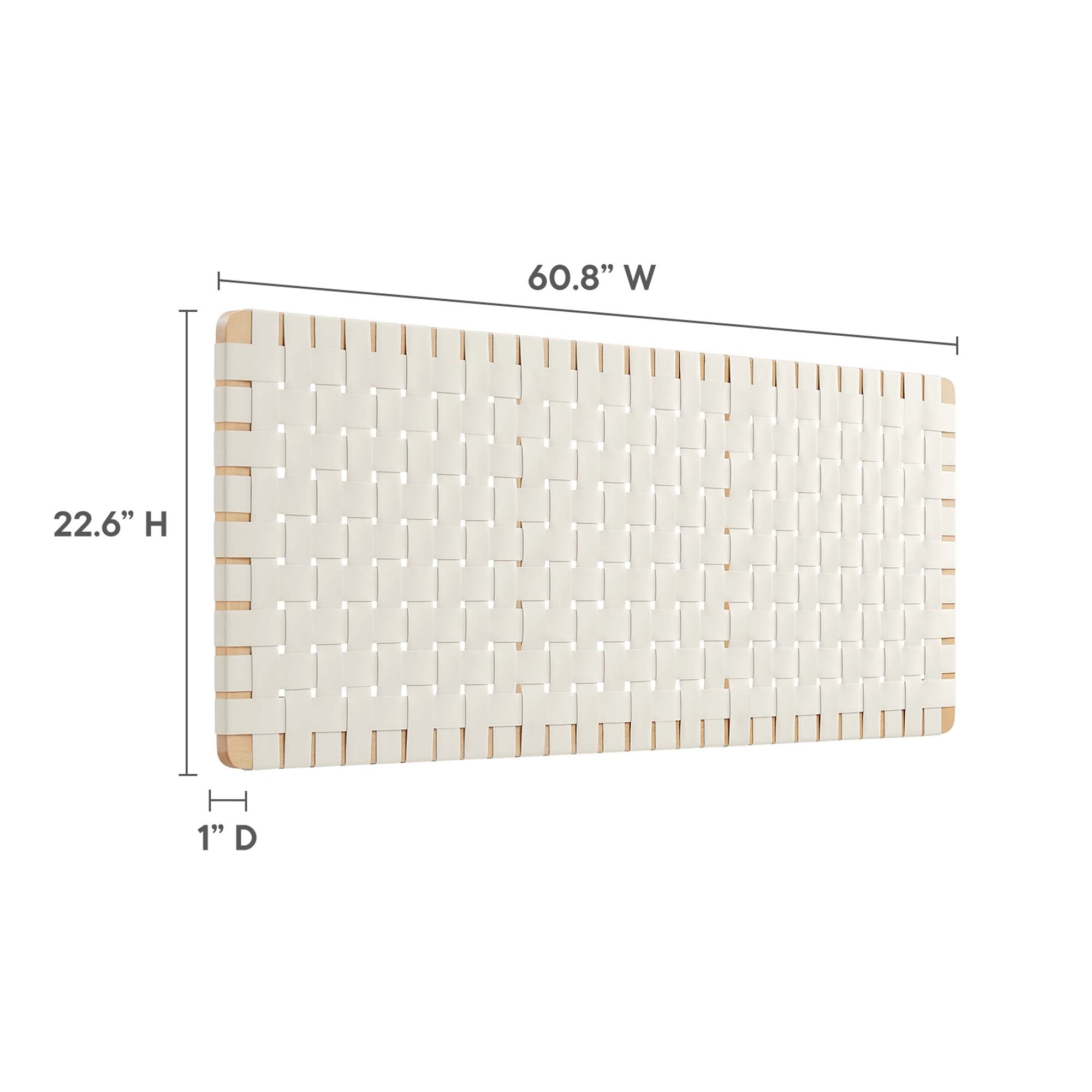Sparta Vegan Leather Weave Queen Headboard by Modway