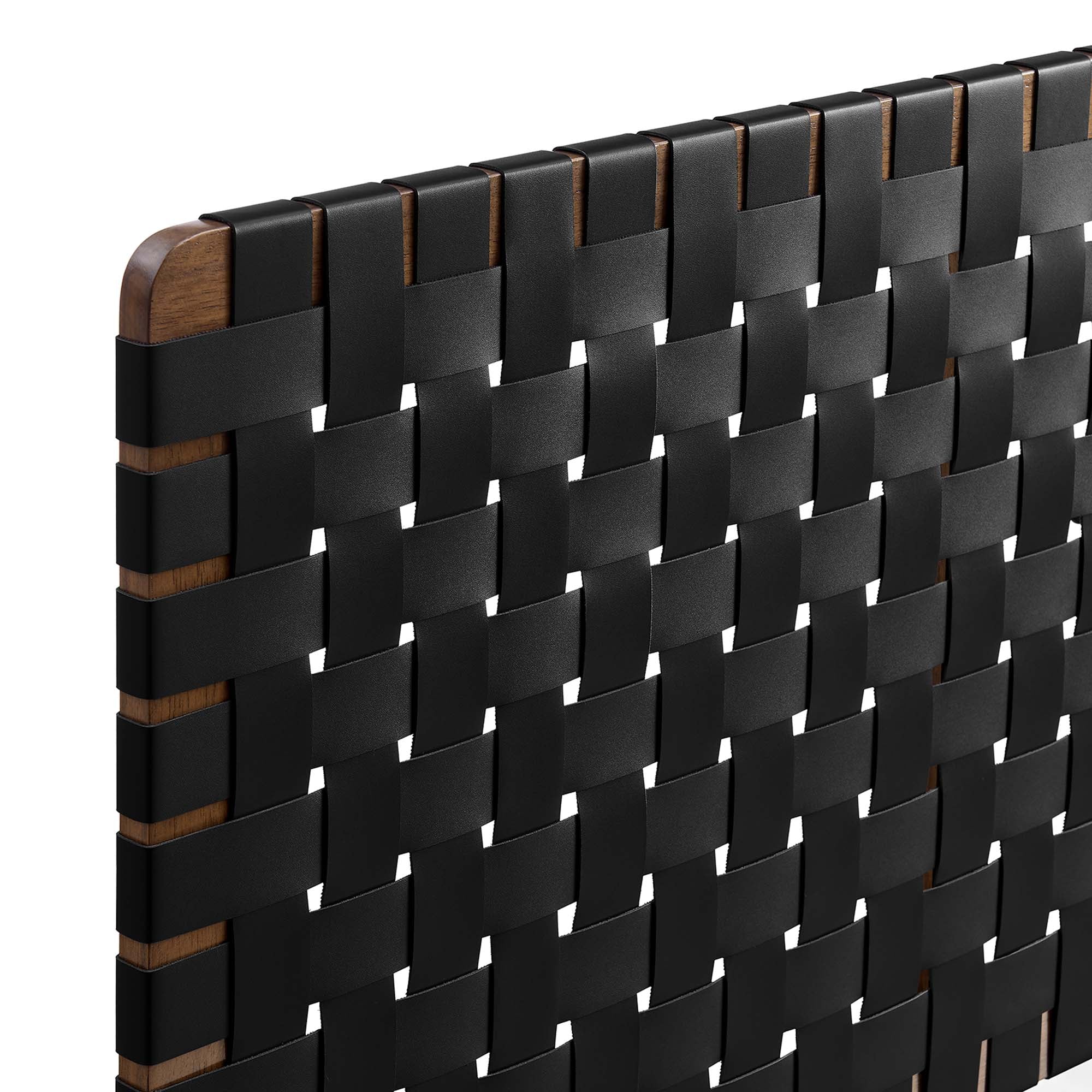 Sparta Vegan Leather Weave Queen Headboard by Modway