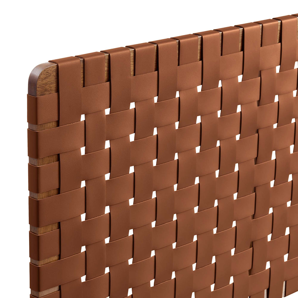 Sparta Vegan Leather Weave Queen Headboard by Modway