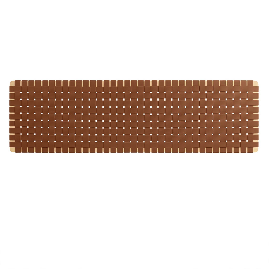 Sparta Weave Wall-Mount Vegan Leather King Headboard
