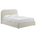 Keynote Upholstered Full Size Fabric Curved Platform Bed by Modway