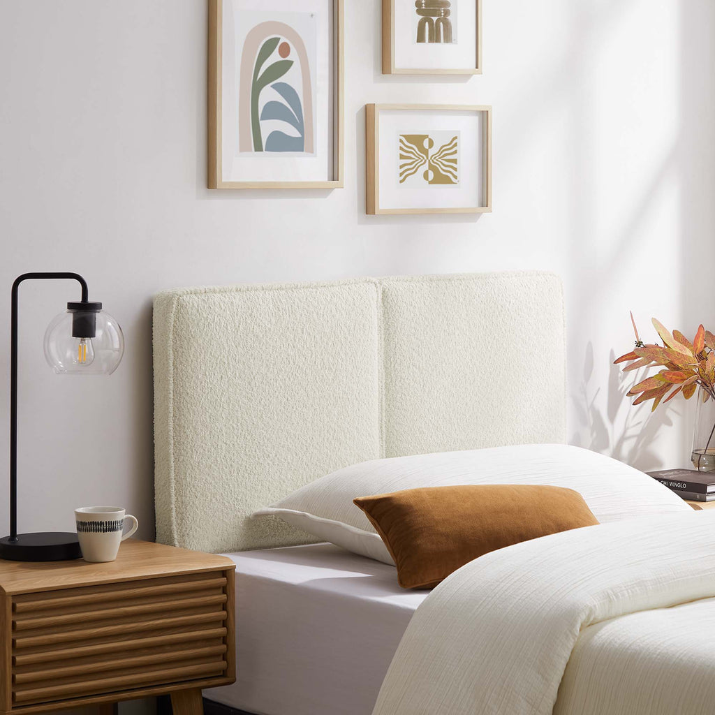 Lindee Boucle Fabric Twin Headboard by Modway