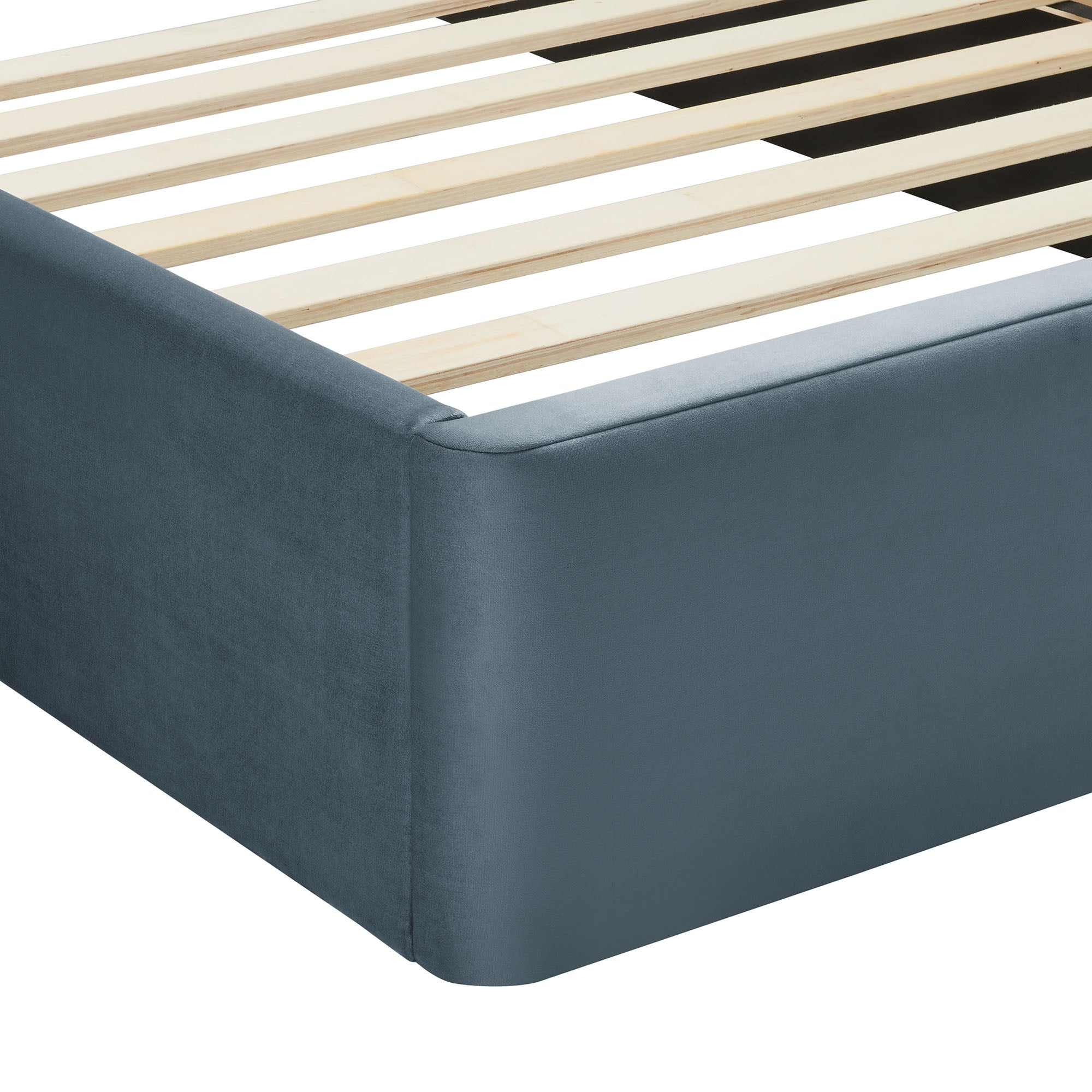 Solana Arched Performance Velvet Twin Platform Bed