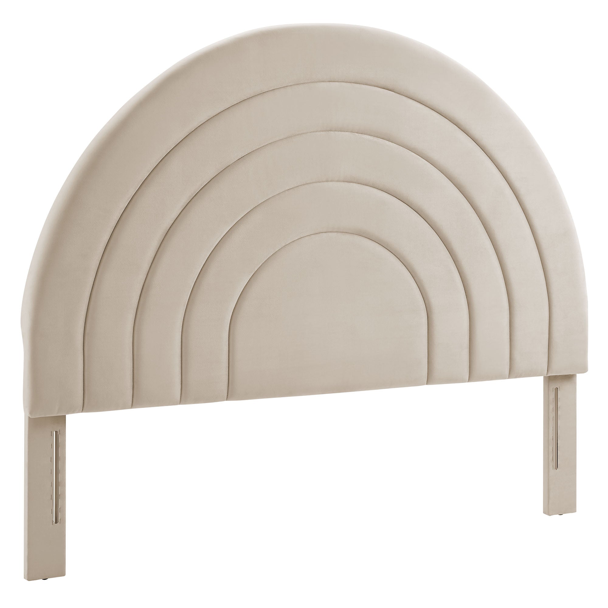 Solana Arched Performance Velvet Queen Headboard