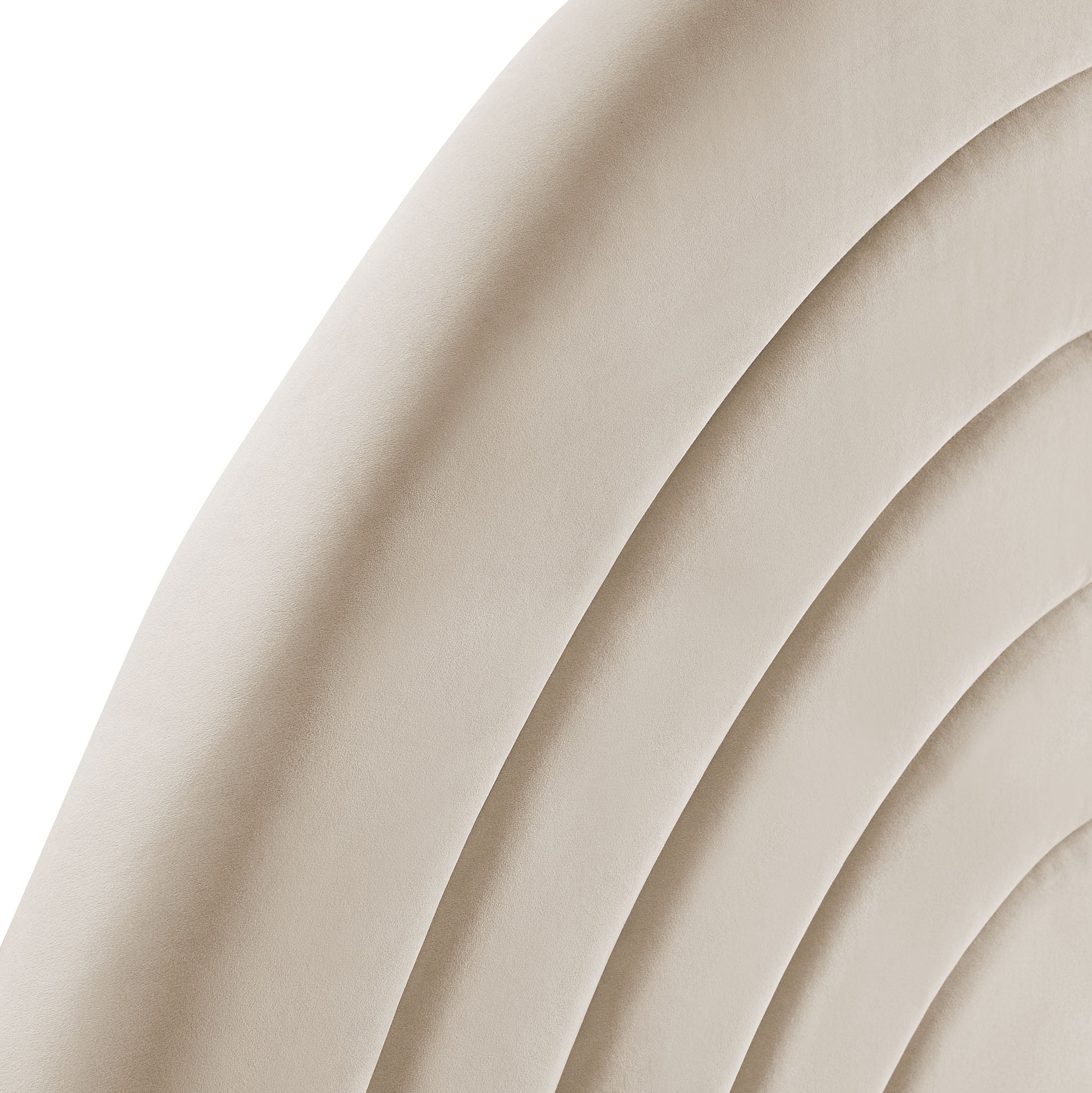 Solana Arched Performance Velvet Queen Headboard
