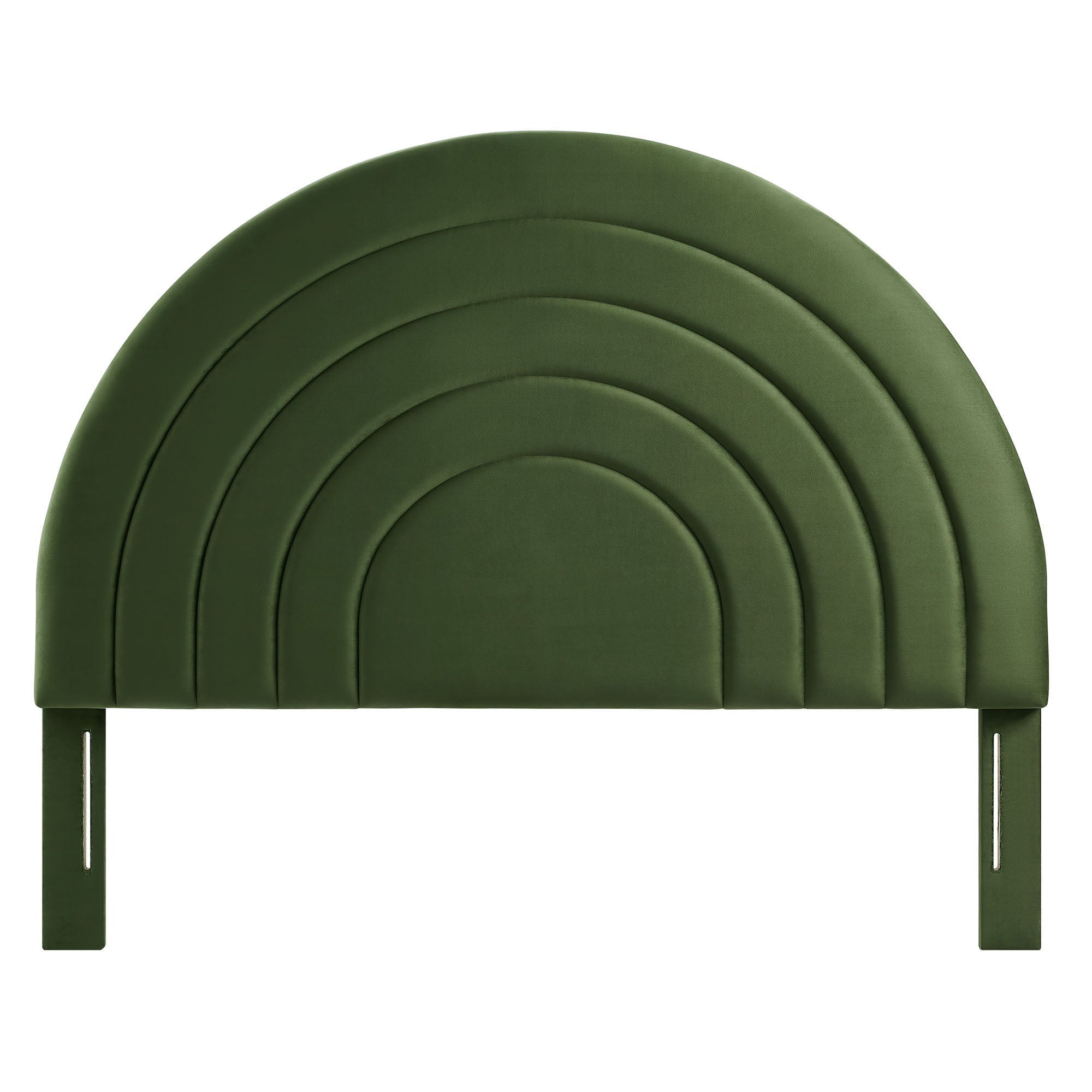 Solana Arched Performance Velvet Queen Headboard