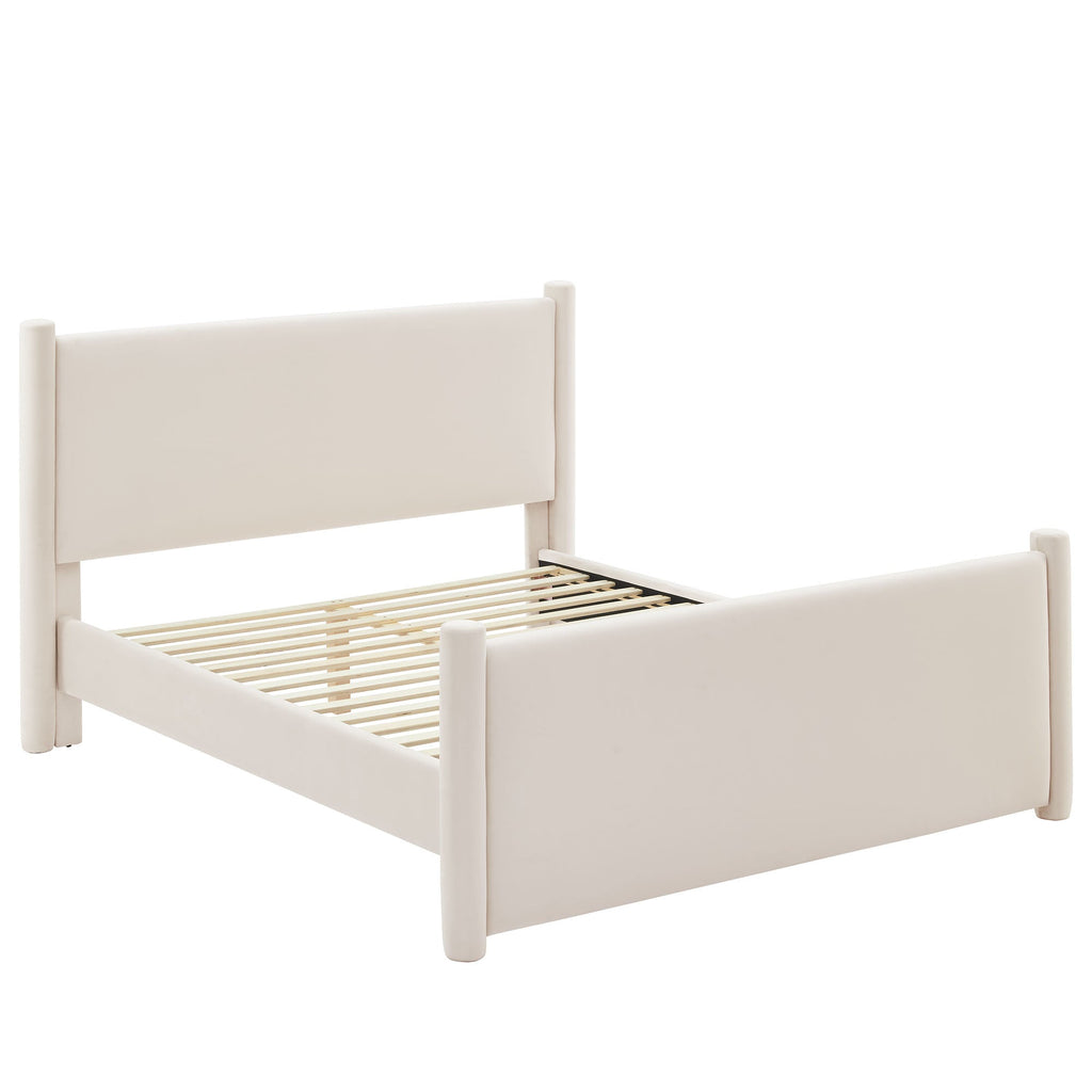 Rael Performance Velvet Queen Platform Bed by Modway