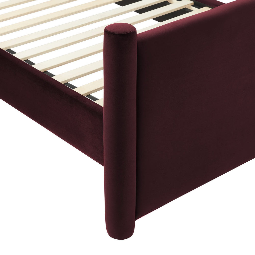 Rael Performance Velvet Queen Platform Bed by Modway