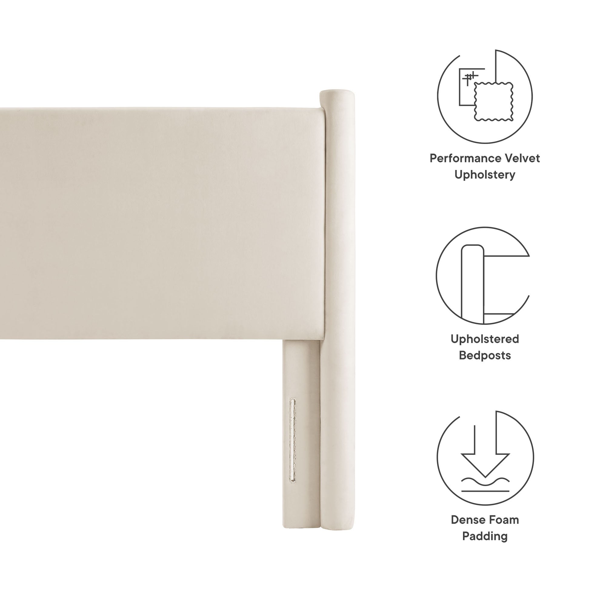 Rael Performance Velvet Twin Headboard by Modway
