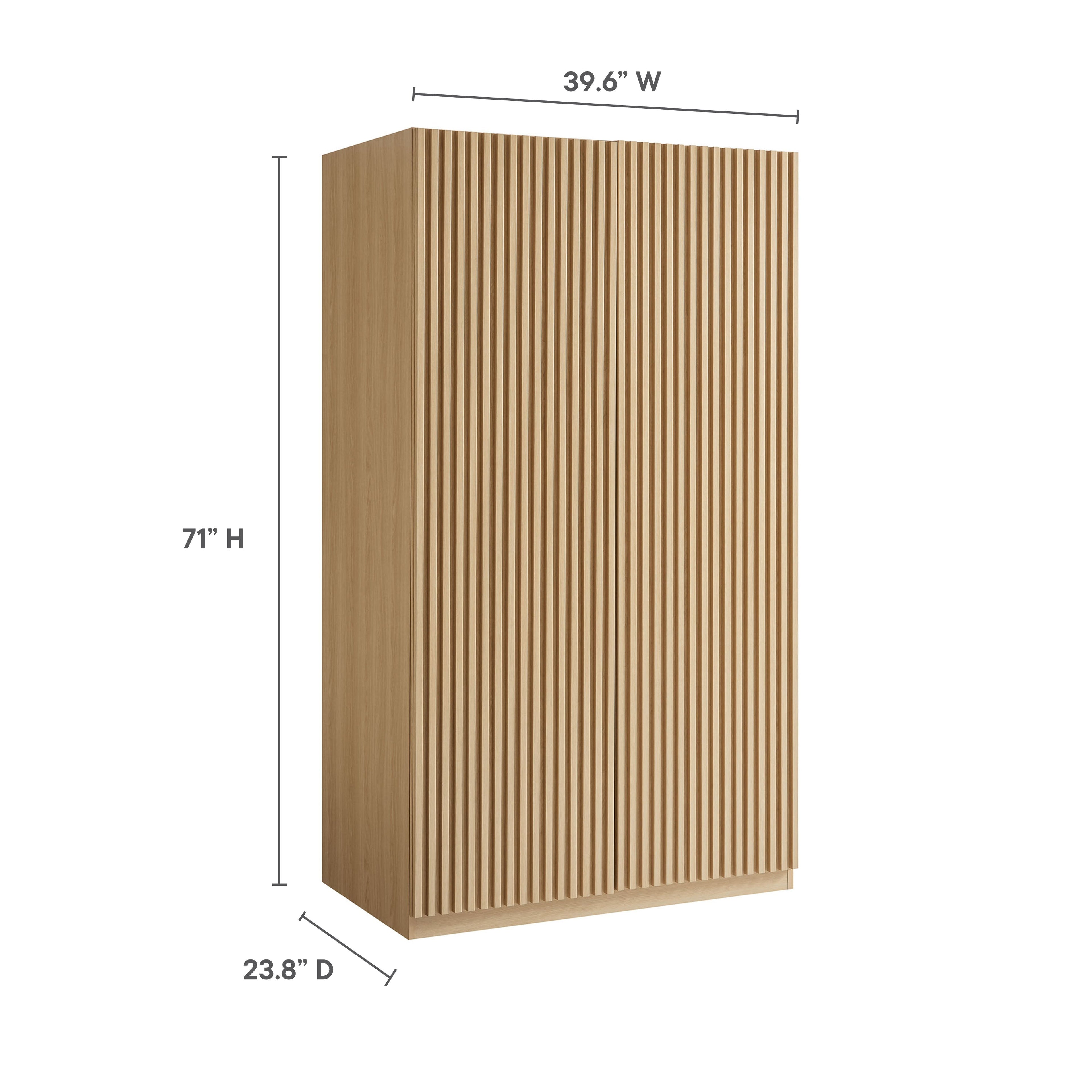 Render 2-Door Wardrobe Closet by Modway