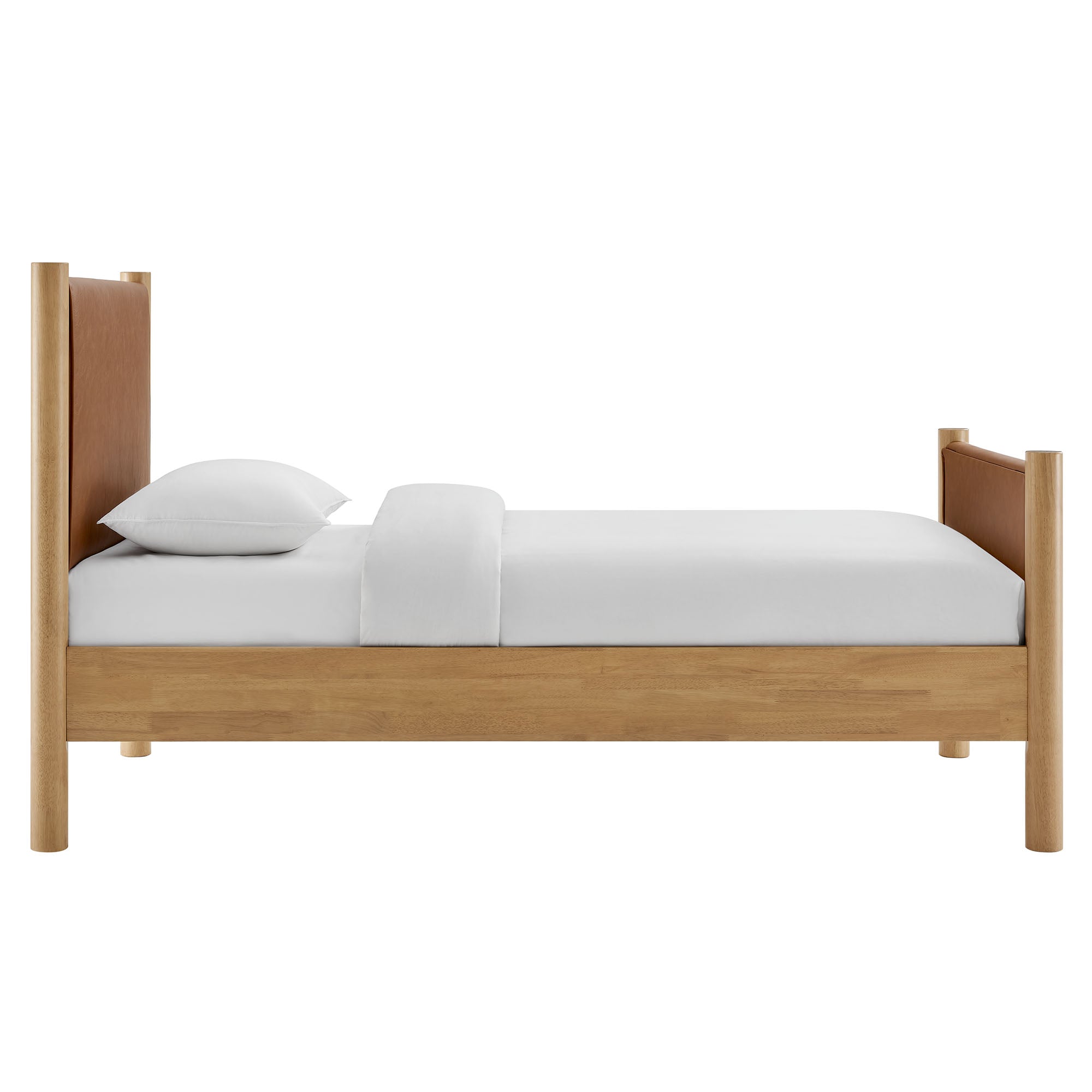 Maven Twin Size Vegan Leather Upholstered Platform Bed by Modway