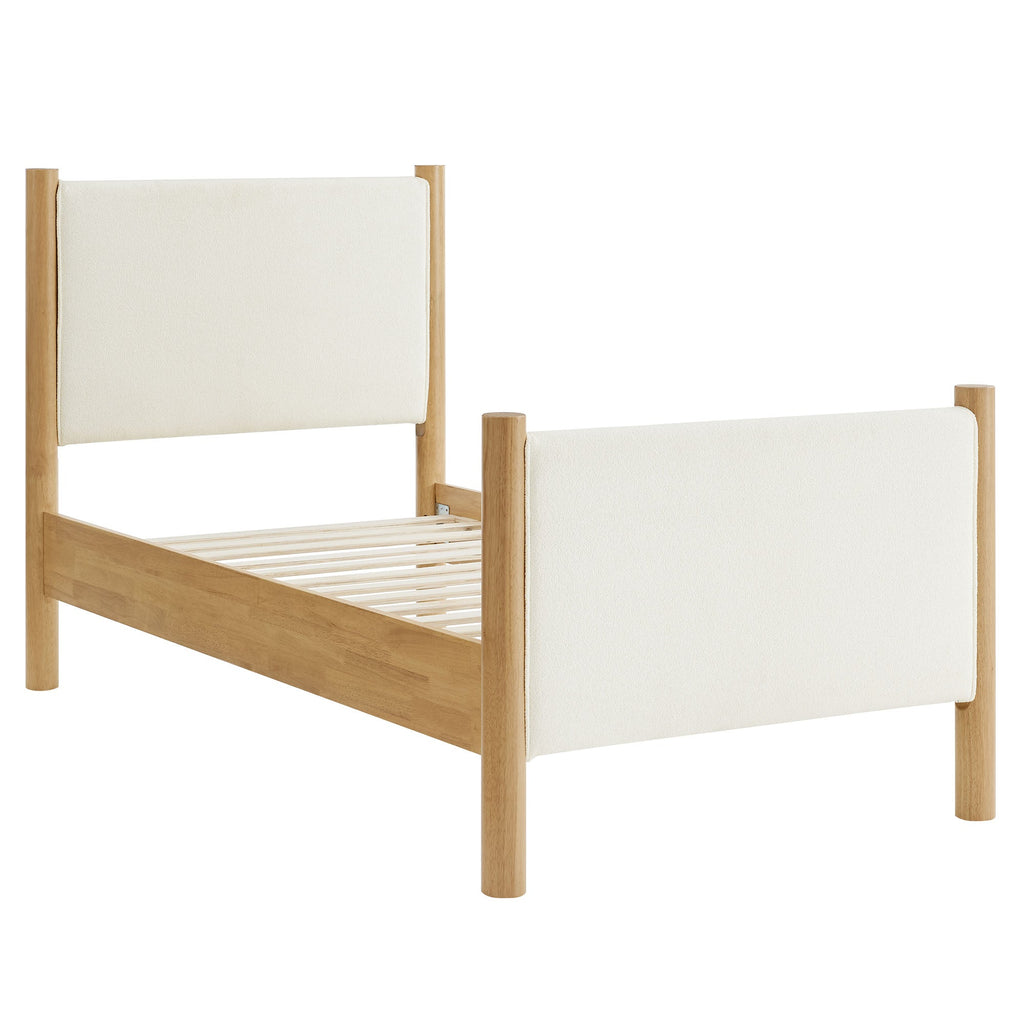 Maven Twin Size Boucle Upholstered Platform Bed by Modway