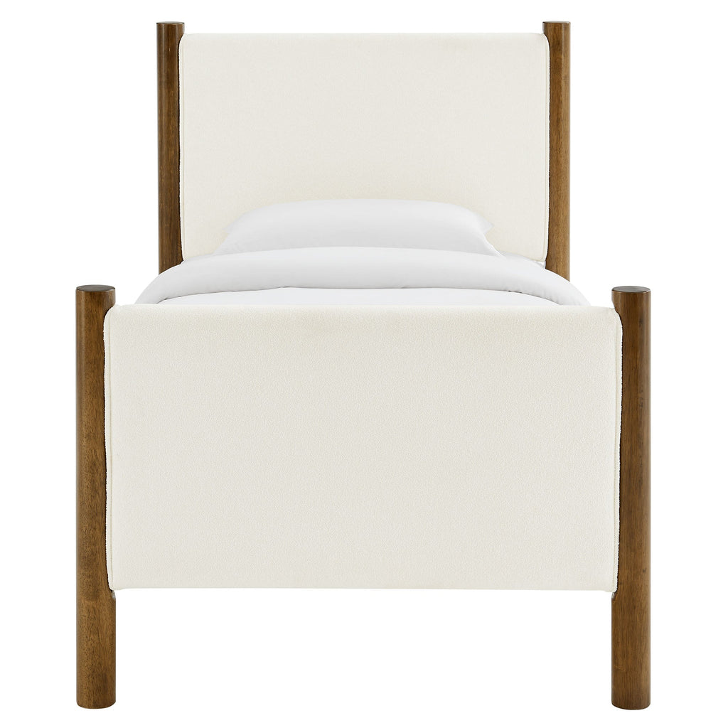 Maven Twin Size Boucle Upholstered Platform Bed by Modway