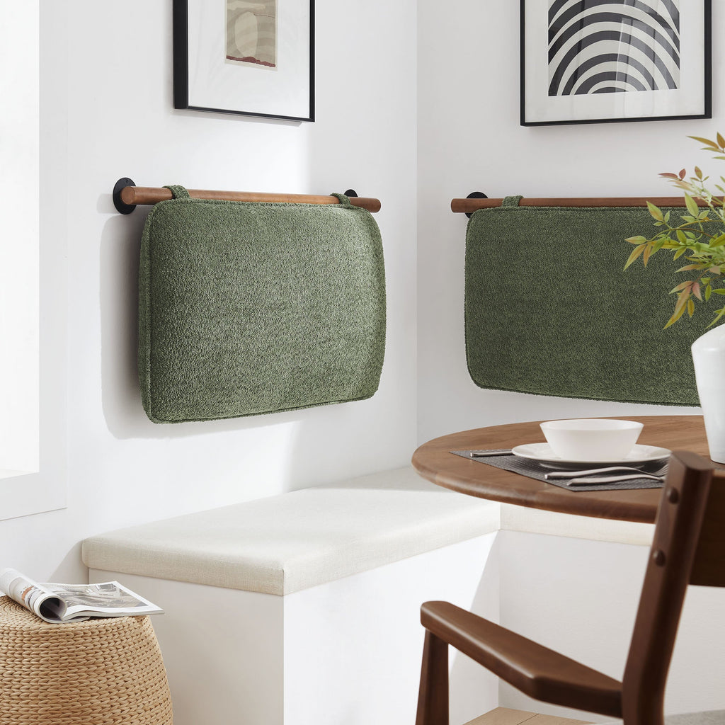 Anela Wall-Mounted Chenille Upholstered Twin Headboard