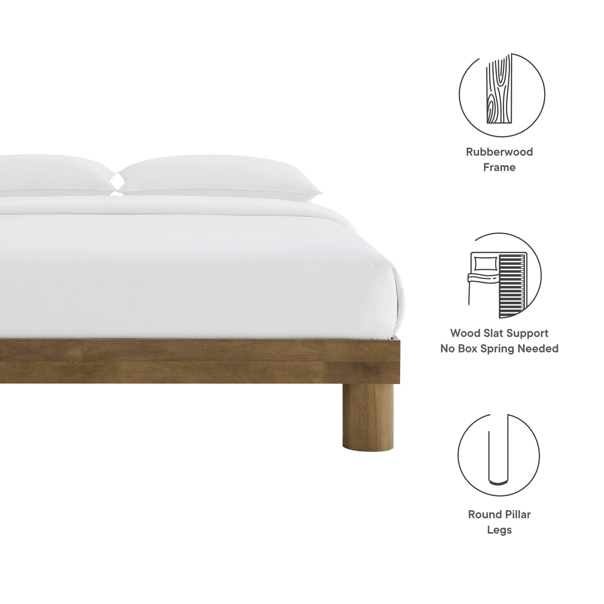 Runa Wood Full Platform Bed by Modway