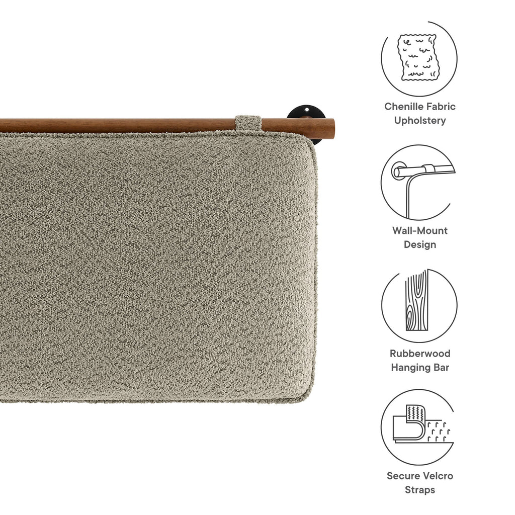 Anela Wall-Mounted Chenille Upholstered Full Headboard by Modway