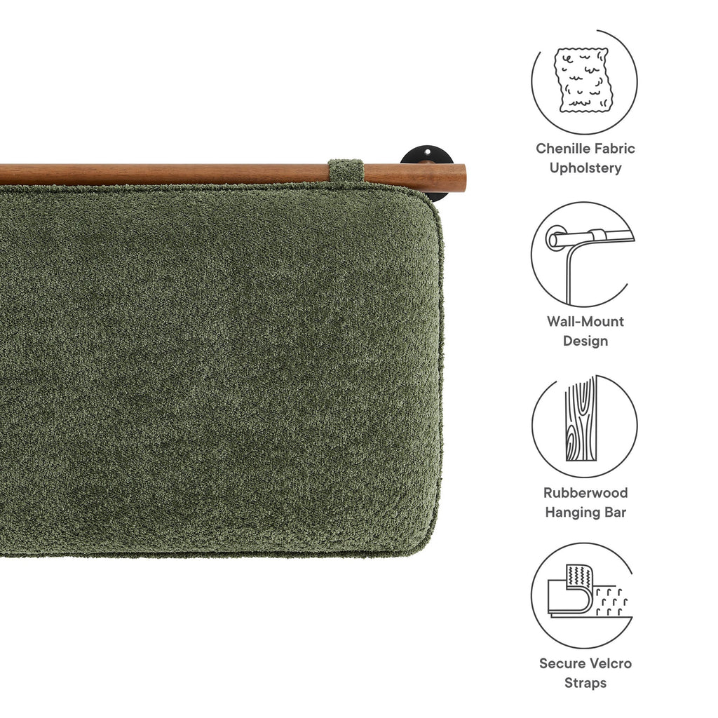 Anela Wall-Mounted Chenille Upholstered Full Headboard by Modway
