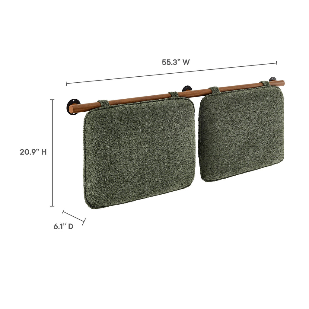 Anela Wall-Mounted Chenille Upholstered Full Headboard by Modway