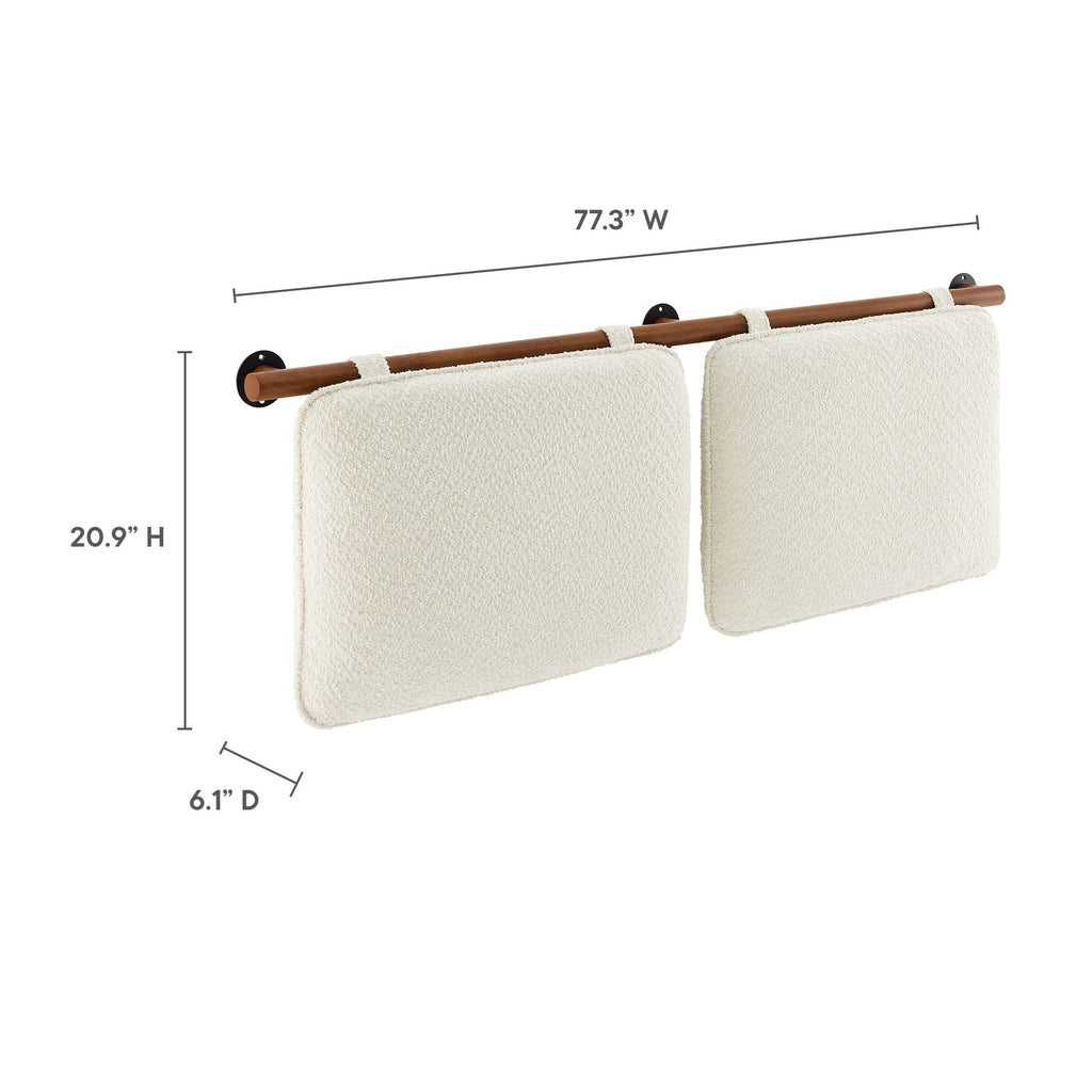 Anela Wall-Mounted Chenille Upholstered King Size Headboard