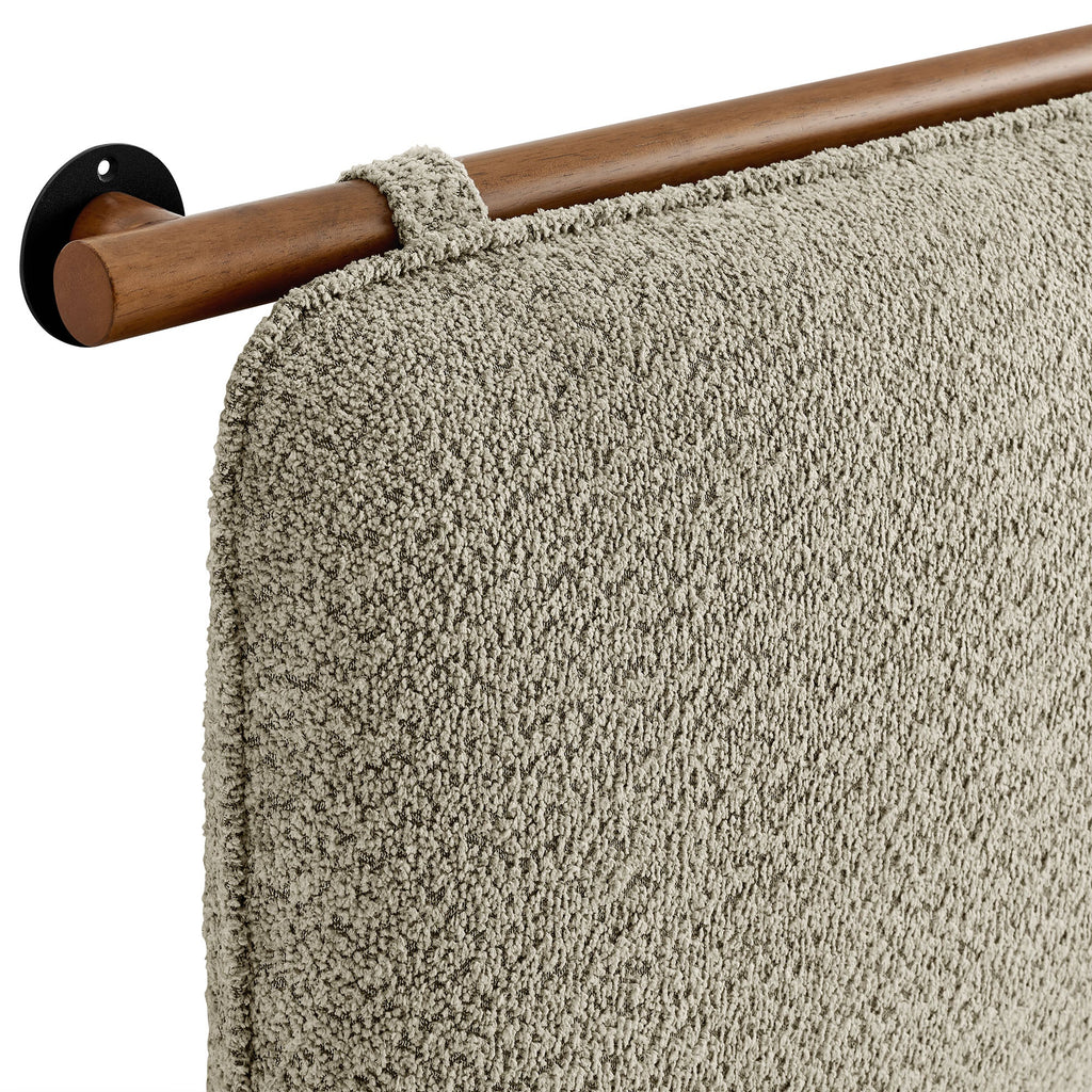 Anela Wall-Mounted Chenille Upholstered King Size Headboard