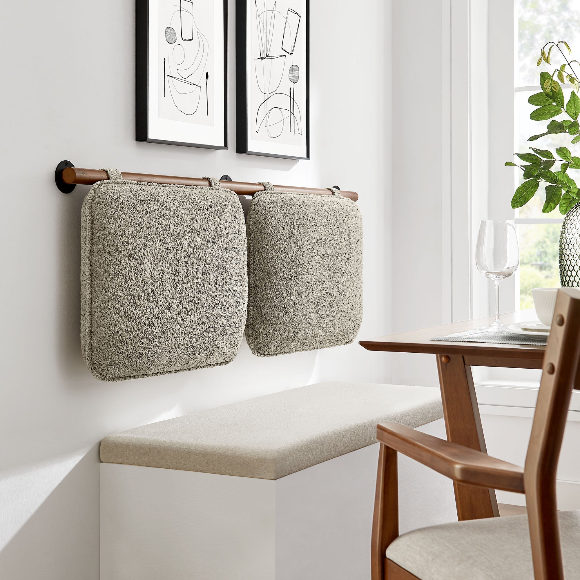 Anela Wall-Mounted Chenille Upholstered King Size Headboard