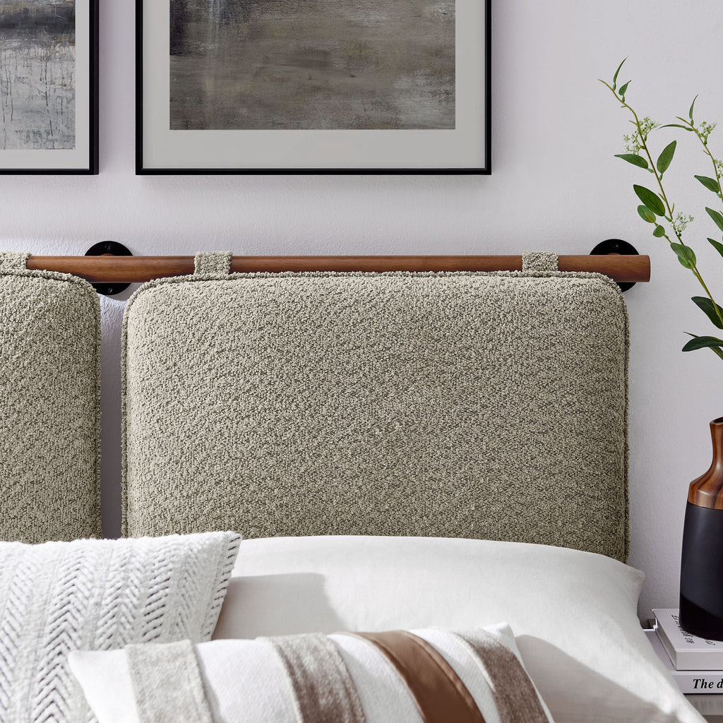 Anela Wall-Mounted Chenille Upholstered King Size Headboard