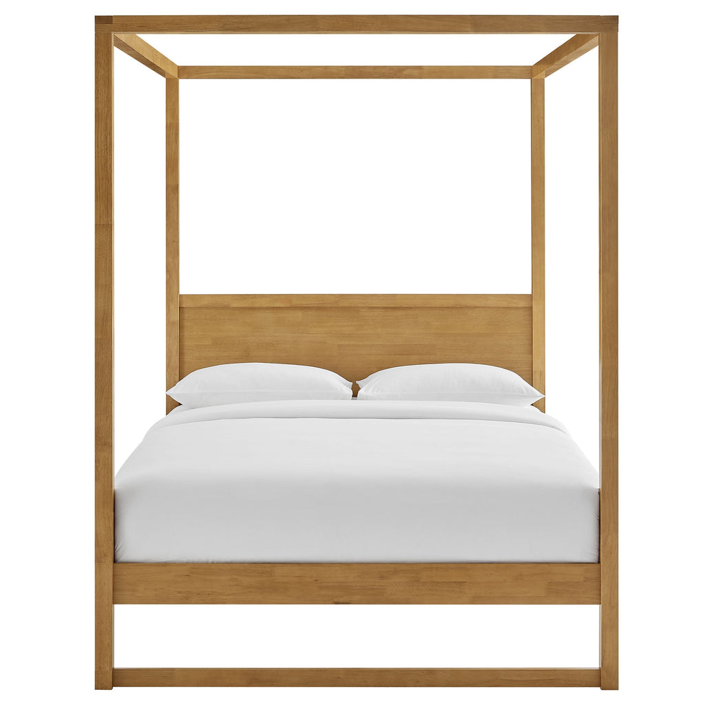 Alva Queen Wood Canopy Platform Bed by Modway