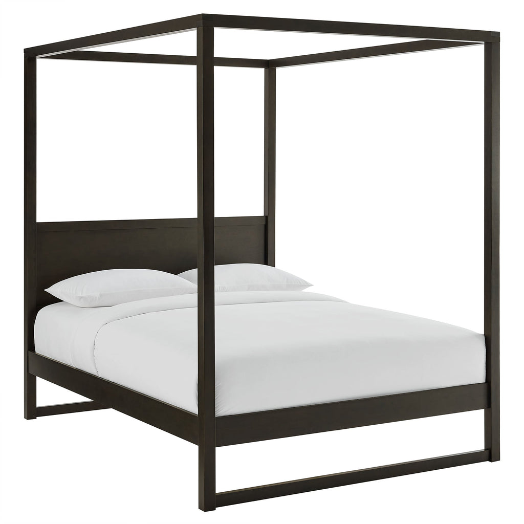 Alva Queen Wood Canopy Platform Bed by Modway