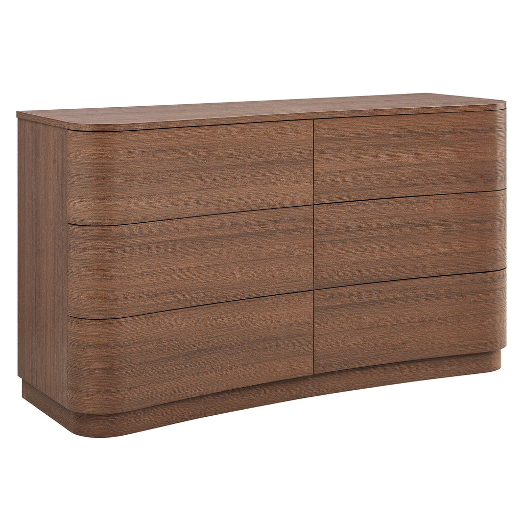 Mirae 6-Drawer Curved Dresser by Modway