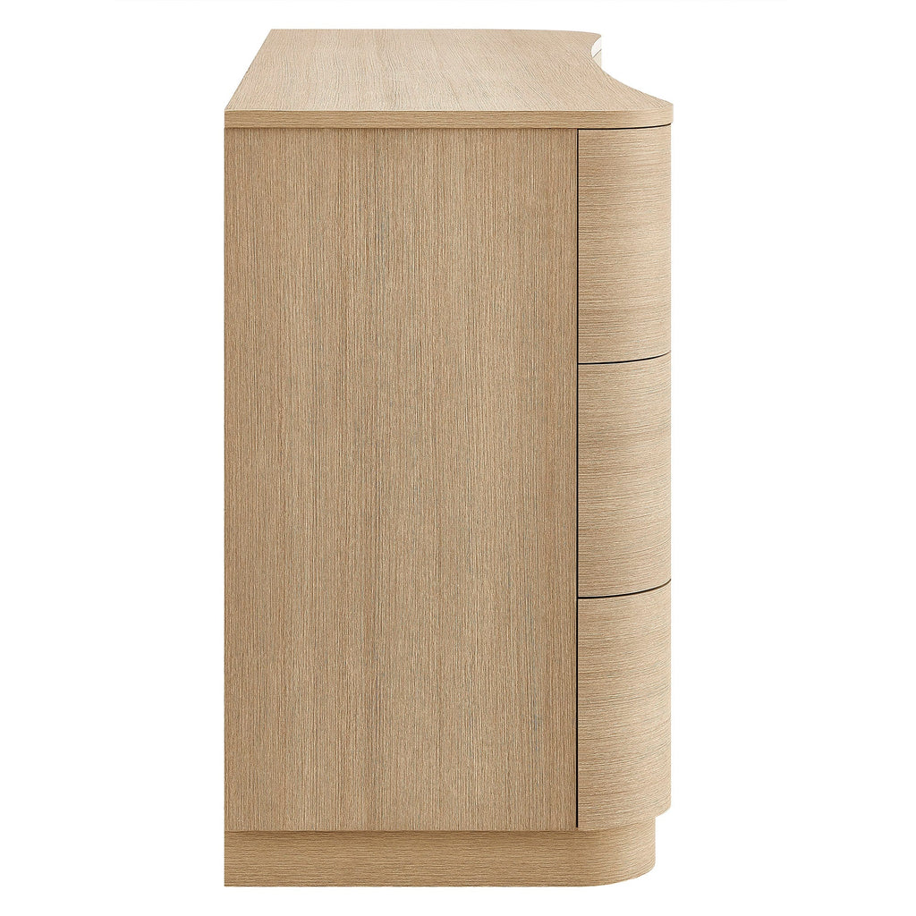 Mirae 6-Drawer Curved Dresser by Modway