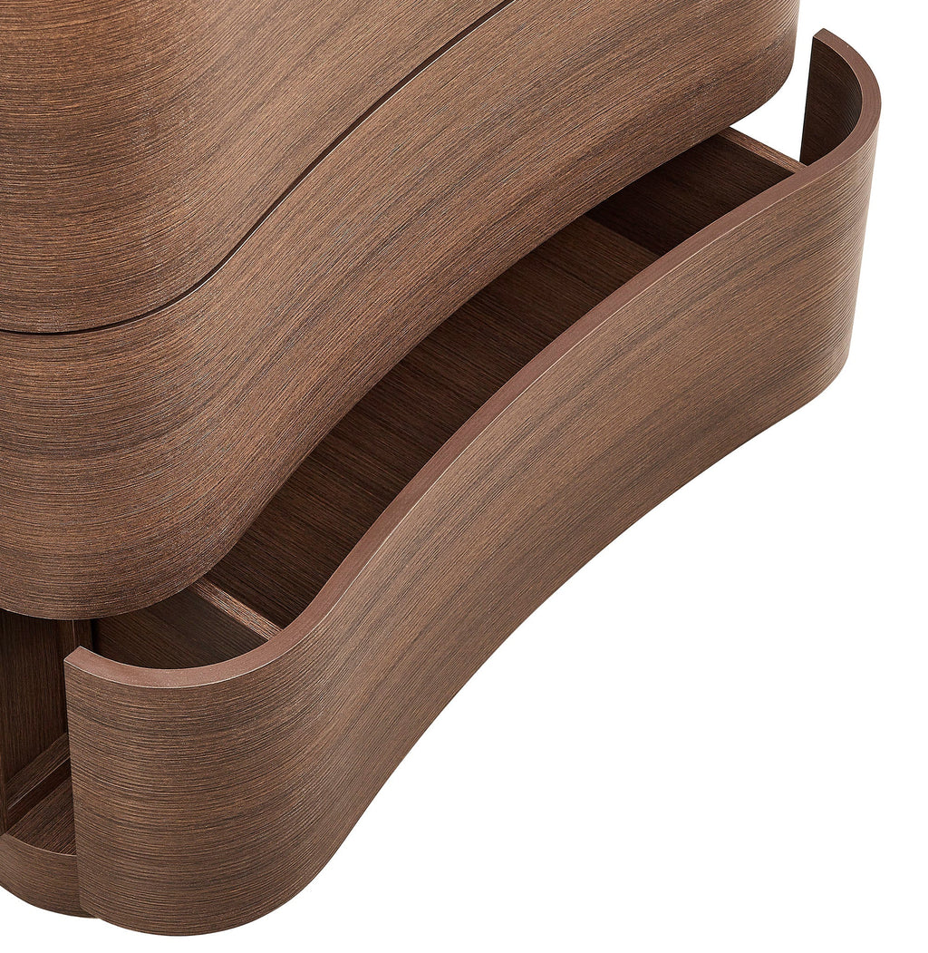 Mirae 3-Drawer Curved Compact Dresser by Modway