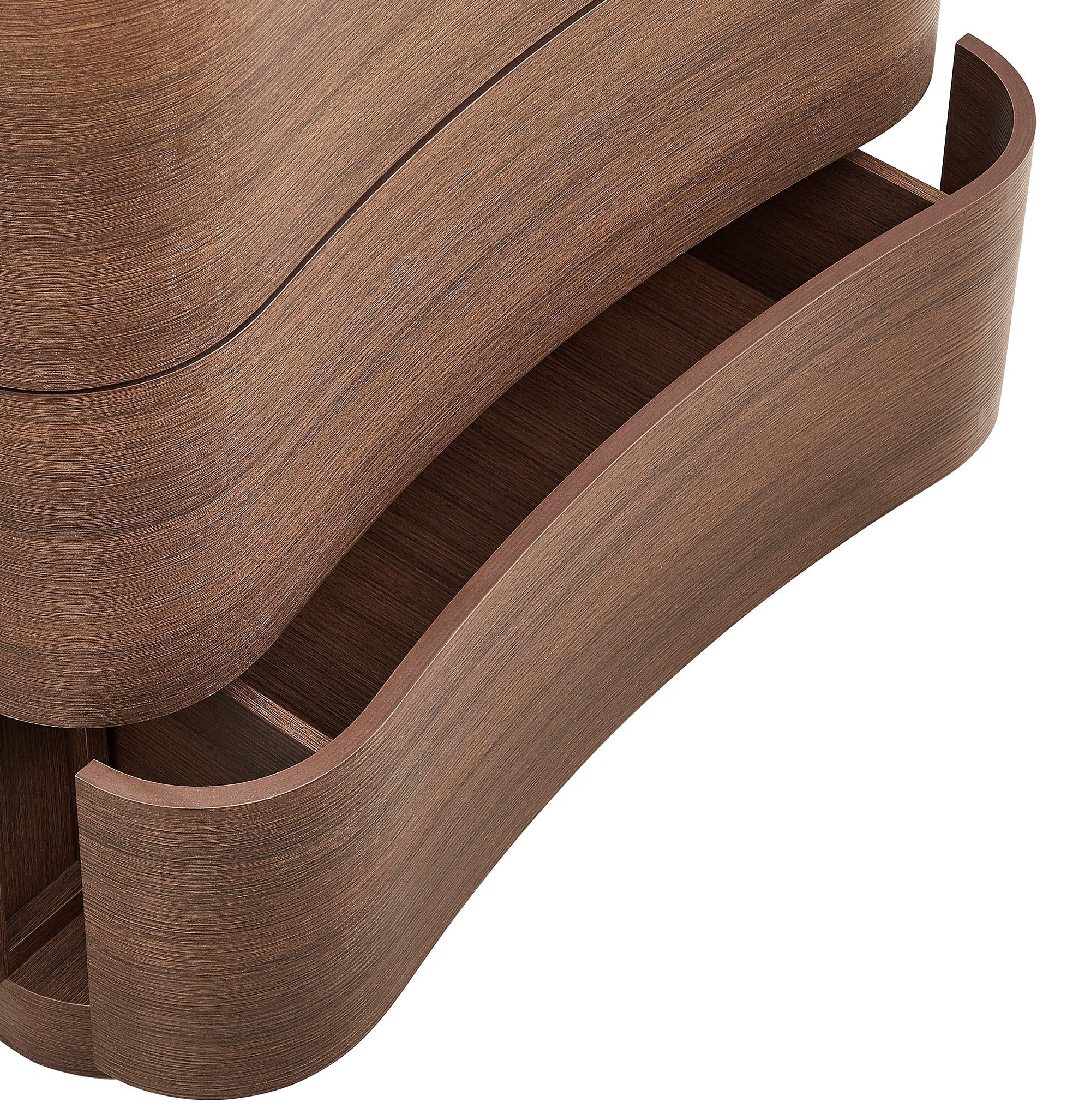 Mirae 3-Drawer Curved Compact Dresser by Modway