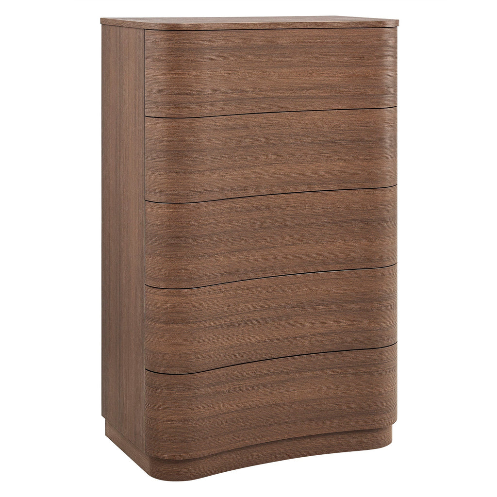 Mirae 5-Drawer Curved Dresser Chest by Modway
