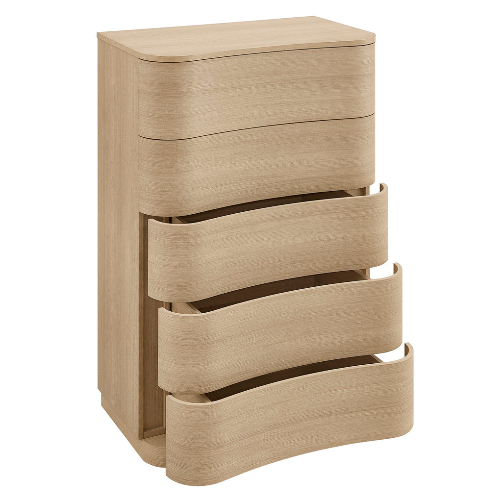 Mirae 5-Drawer Curved Dresser Chest by Modway