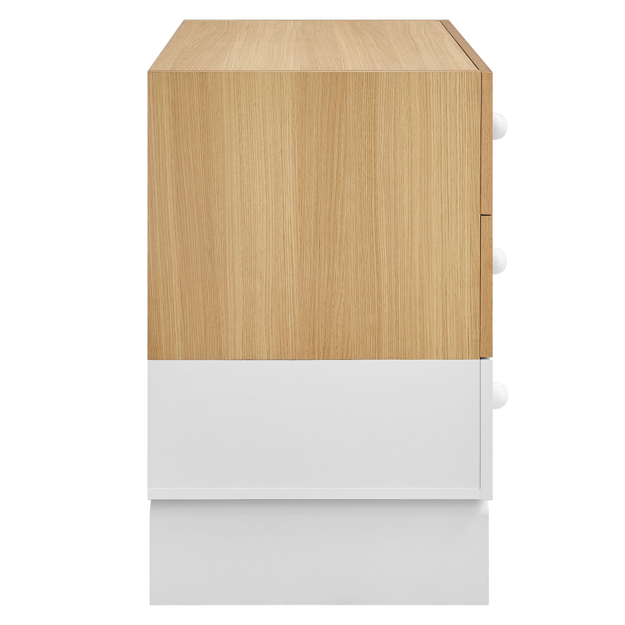 Nolia 3-Drawer Color Block Dresser by Modway