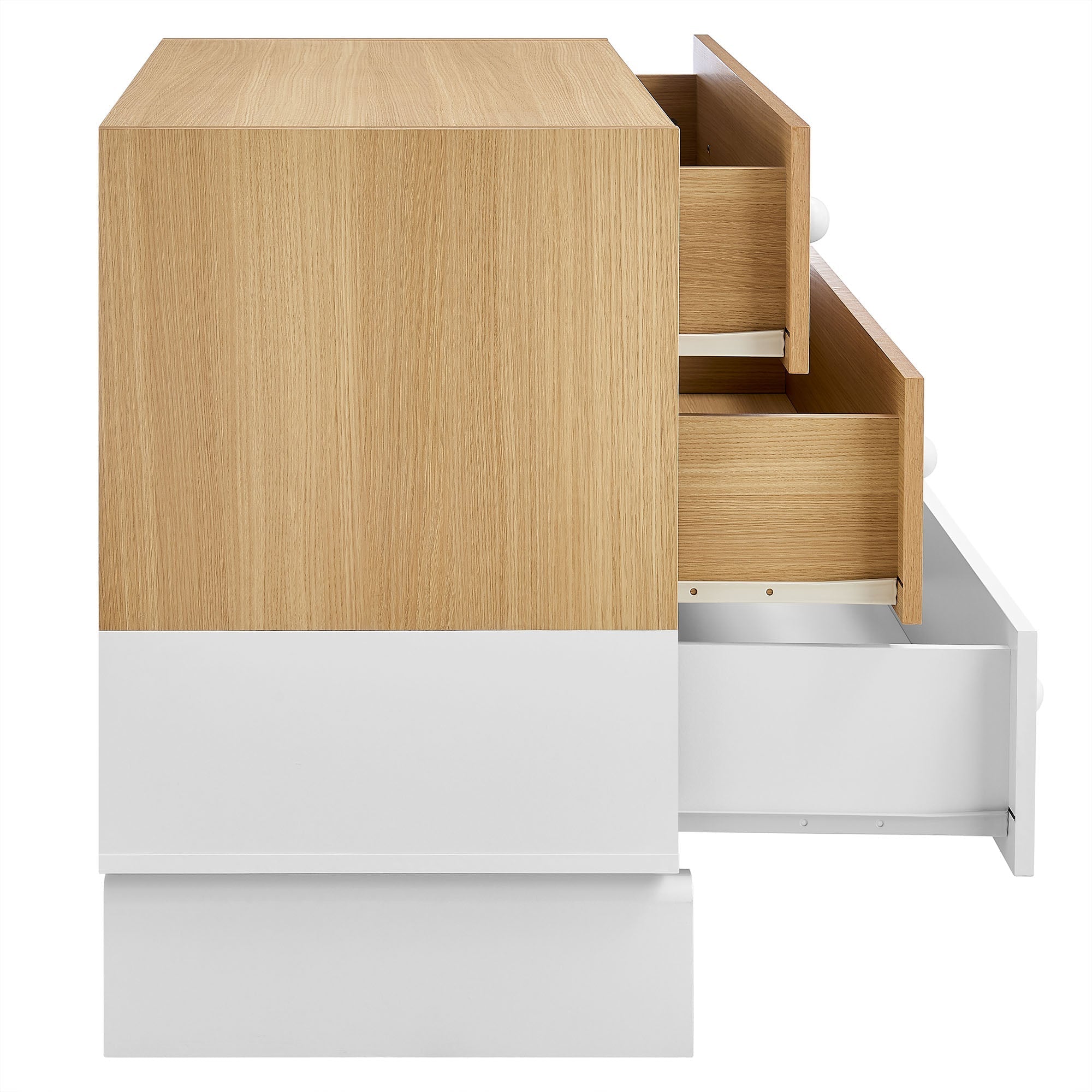 Nolia 3-Drawer Color Block Dresser by Modway