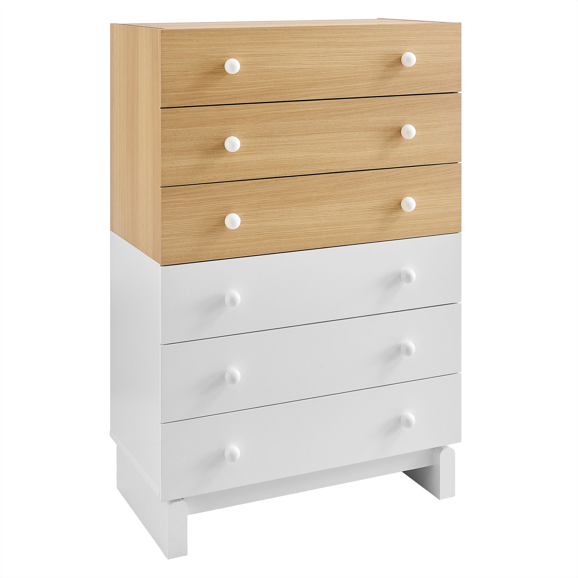 Nolia 6-Drawer Color Block Dresser Chest by Modway