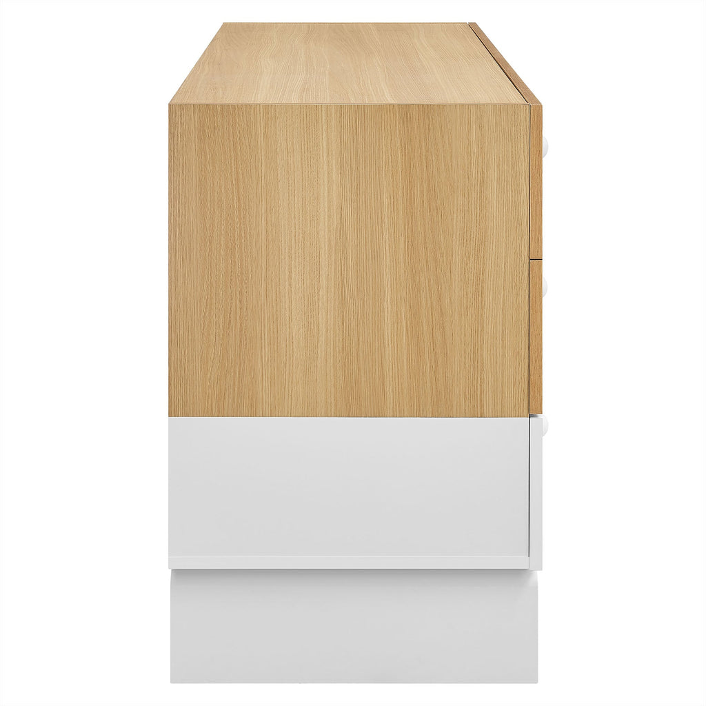 Nolia 6-Drawer Color Block Dresser by Modway