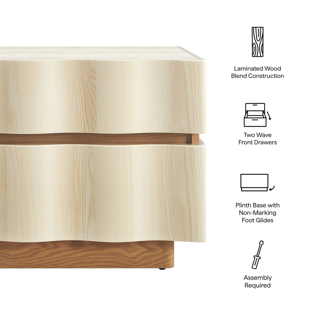 Isola 2 Drawer Nightstand by Modway
