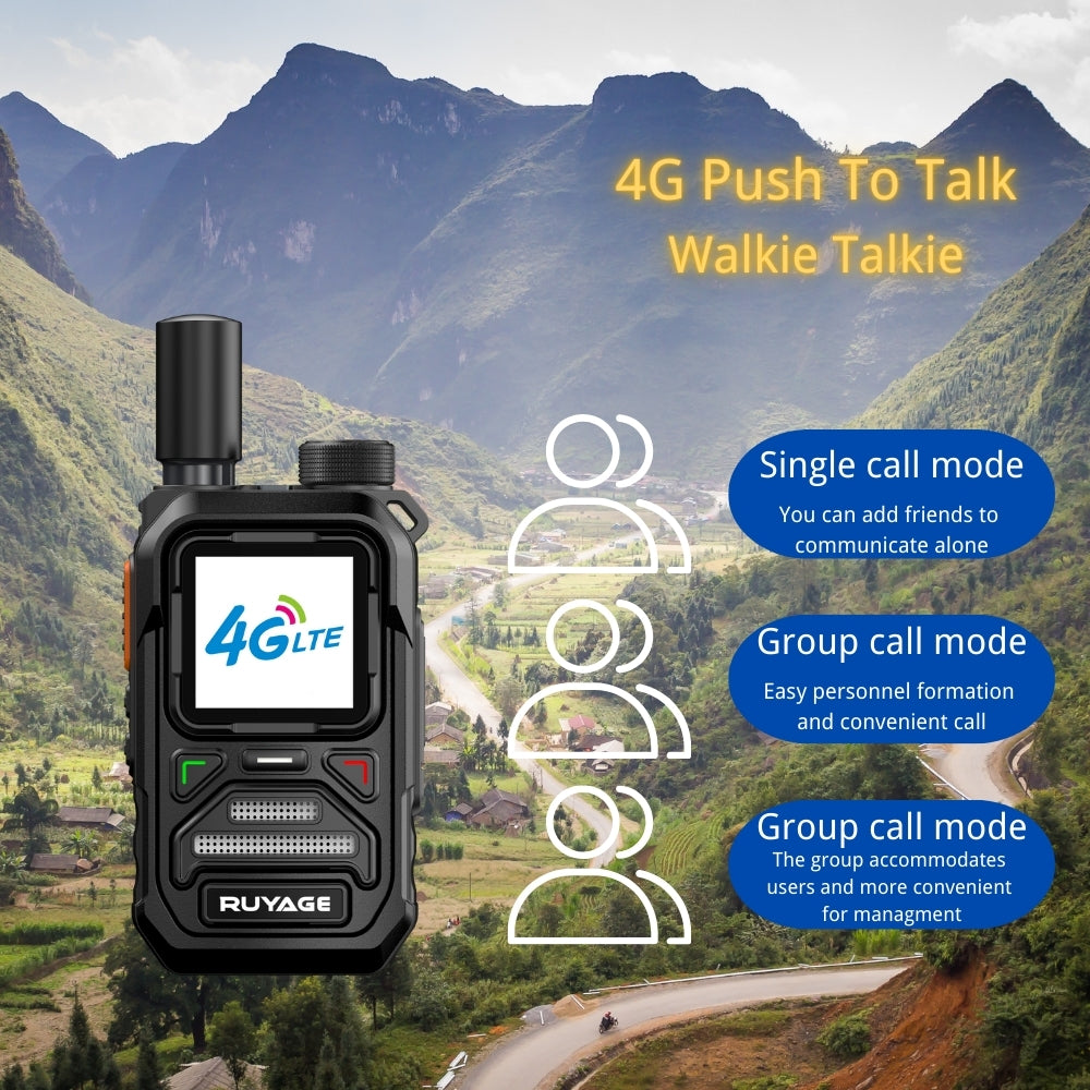 RUYAGE X10 4G LTE PoC Walkie Talkie | Push To Talk Radio