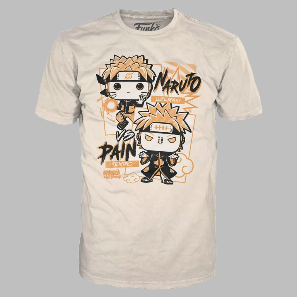 FUNKO Pop Naruto Shippuden Unisex T-Shirt SZ XL Naruto vs Pain Boxed Tee