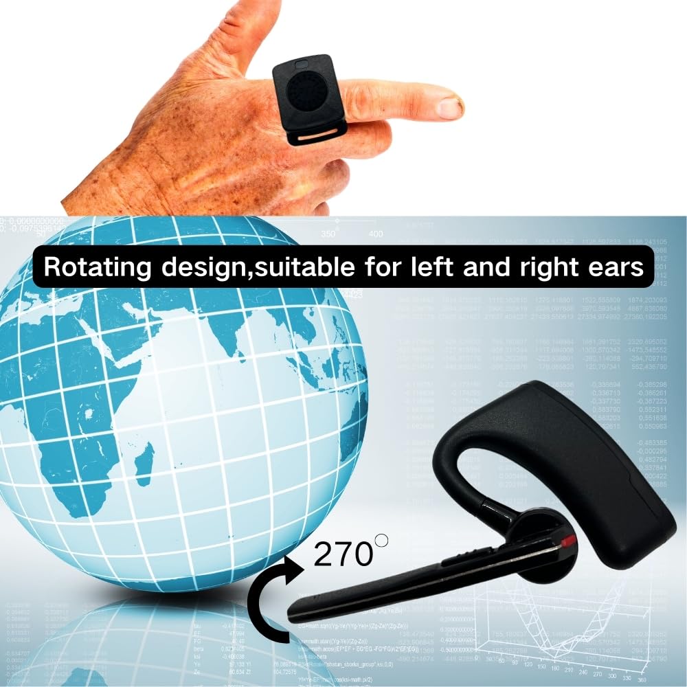 RUYAGE Bluetooth Walkie Talkie Adapter | Wireless PTT Radio Headset