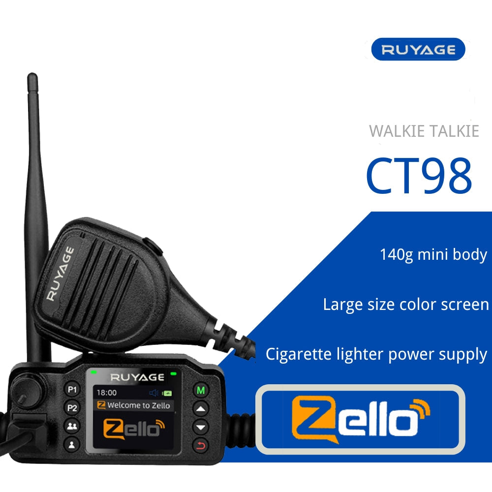RUYAGE CT98 4G LTE Zello Vehicle Radio | Car PoC PTT Radio