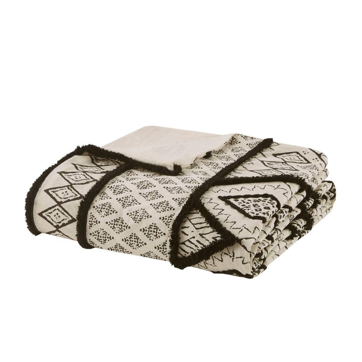 Full/Queen 3 Piece Flax and Cotton Blended Duvet Cover Set